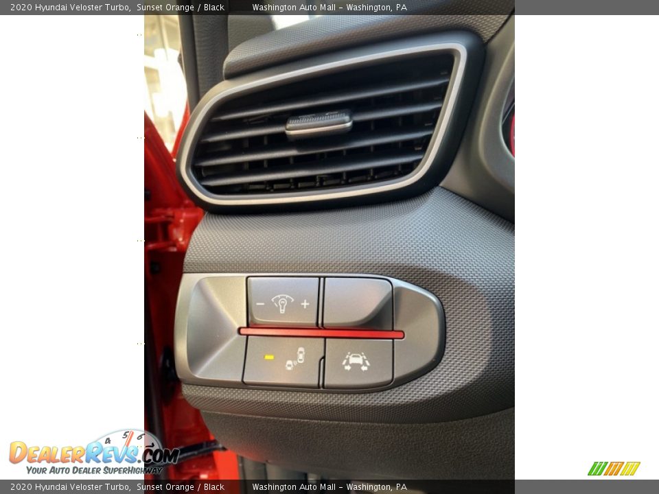 2020 Hyundai Veloster Turbo Sunset Orange / Black Photo #16