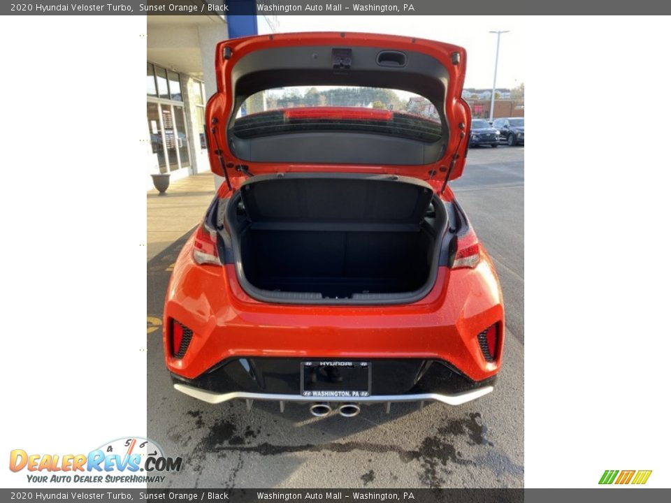2020 Hyundai Veloster Turbo Sunset Orange / Black Photo #20