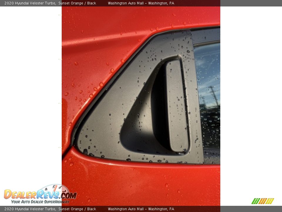 2020 Hyundai Veloster Turbo Sunset Orange / Black Photo #23