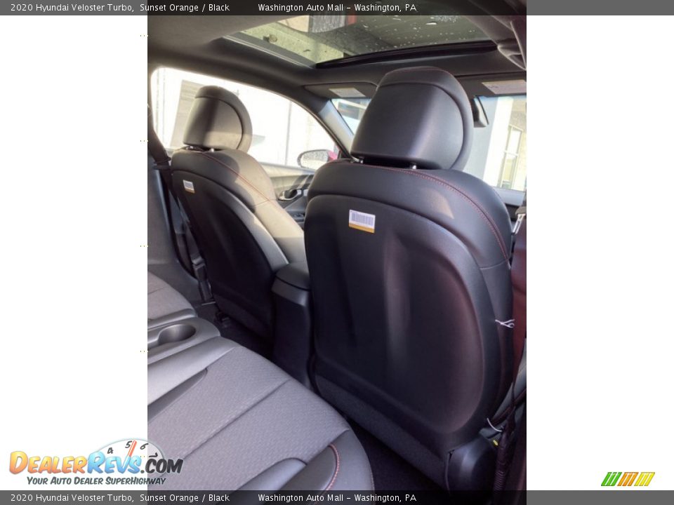 2020 Hyundai Veloster Turbo Sunset Orange / Black Photo #26