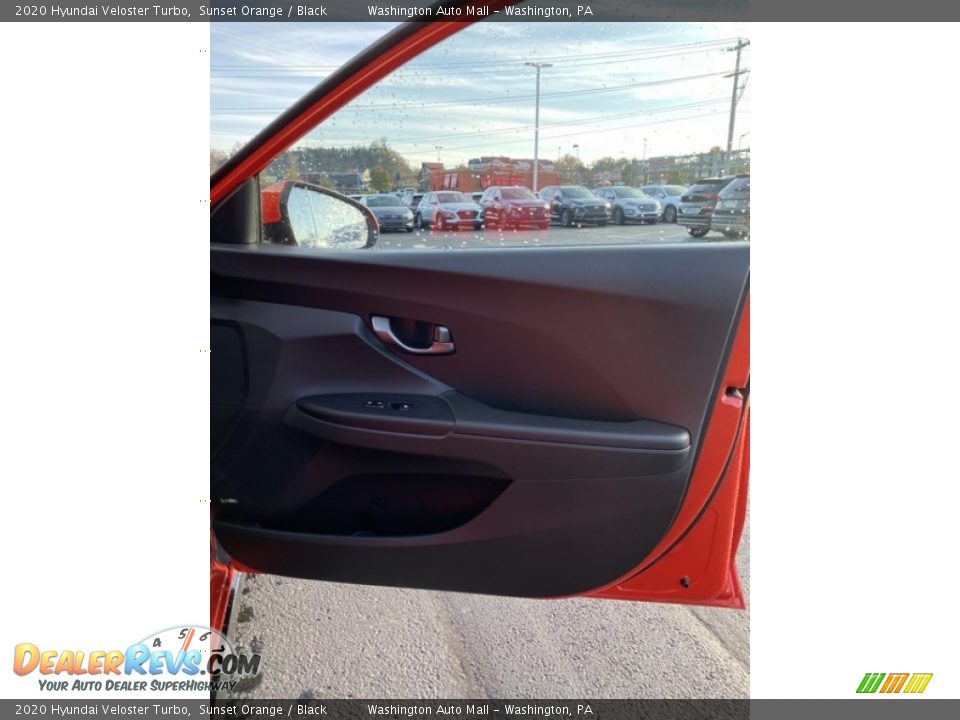 2020 Hyundai Veloster Turbo Sunset Orange / Black Photo #27