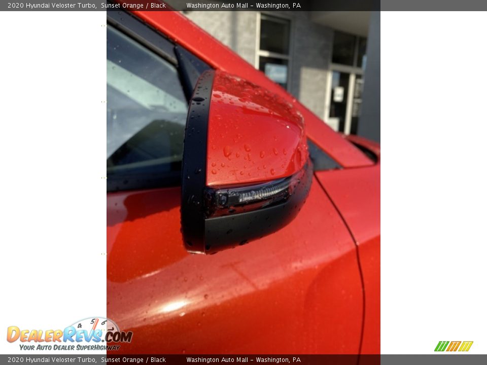 2020 Hyundai Veloster Turbo Sunset Orange / Black Photo #30