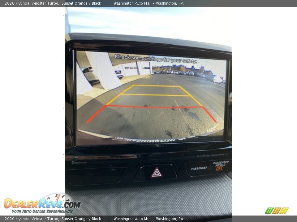 2020 Hyundai Veloster Turbo Sunset Orange / Black Photo #34