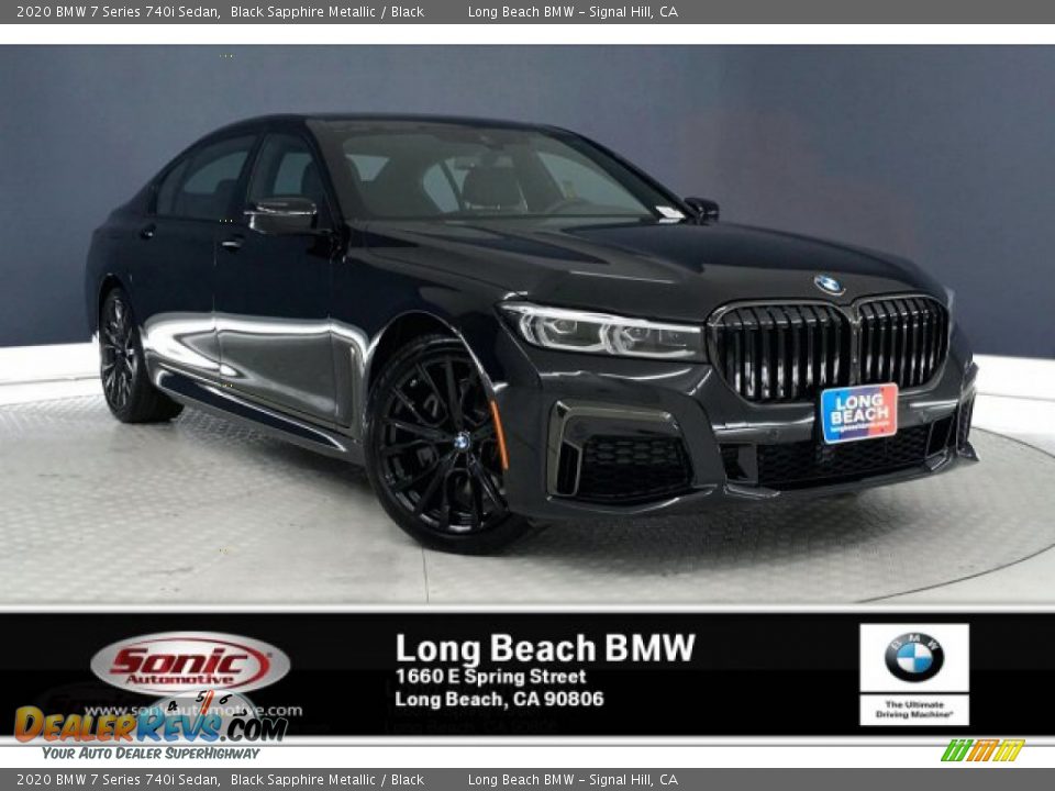 2020 BMW 7 Series 740i Sedan Black Sapphire Metallic / Black Photo #1