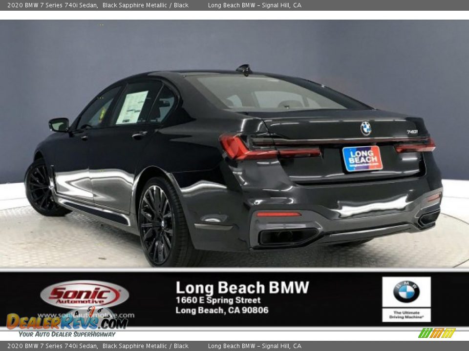 2020 BMW 7 Series 740i Sedan Black Sapphire Metallic / Black Photo #2