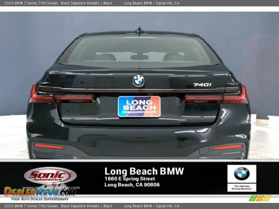 2020 BMW 7 Series 740i Sedan Black Sapphire Metallic / Black Photo #3