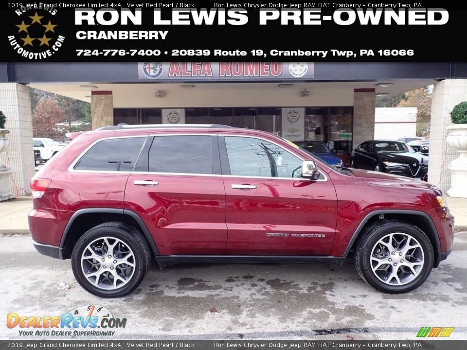 2019 Jeep Grand Cherokee Limited 4x4 Velvet Red Pearl / Black Photo #1