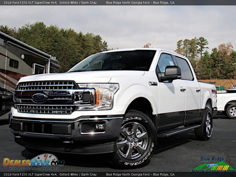 2019 Ford F150 XLT SuperCrew 4x4 Oxford White / Earth Gray Photo #1