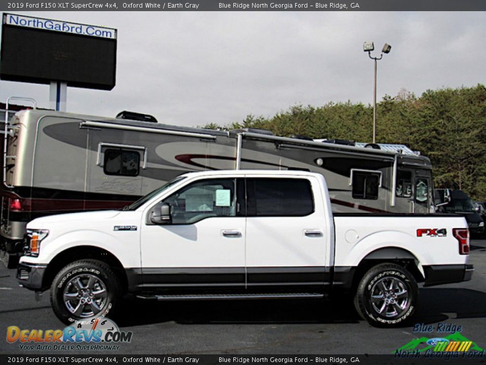 2019 Ford F150 XLT SuperCrew 4x4 Oxford White / Earth Gray Photo #2