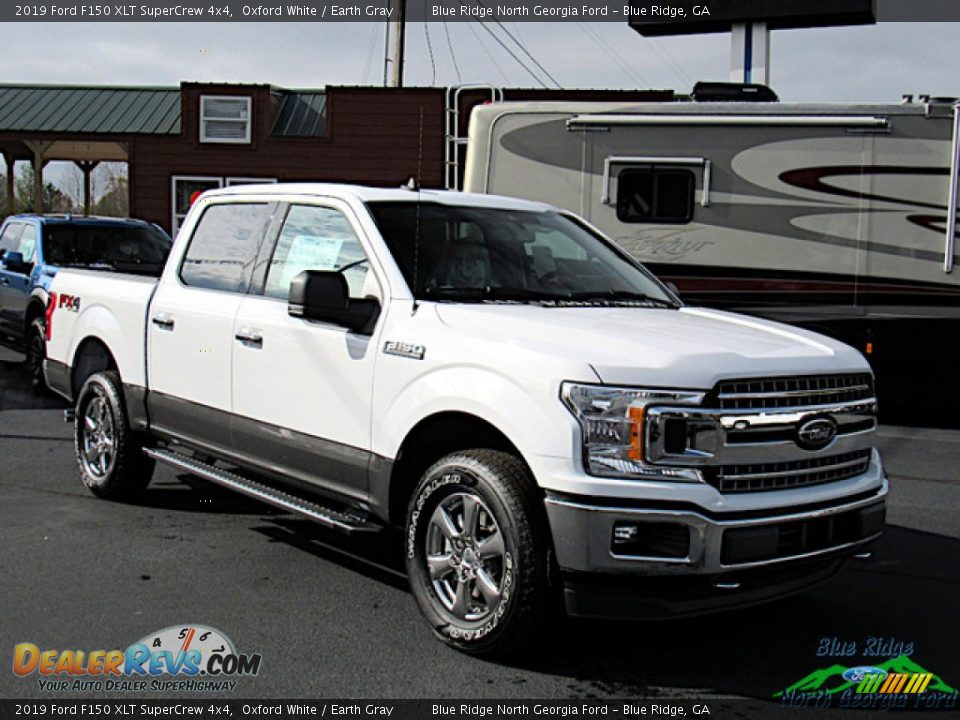 2019 Ford F150 XLT SuperCrew 4x4 Oxford White / Earth Gray Photo #7