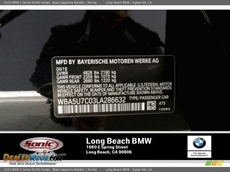 2020 BMW 3 Series M340i Sedan Black Sapphire Metallic / Mocha Photo #11