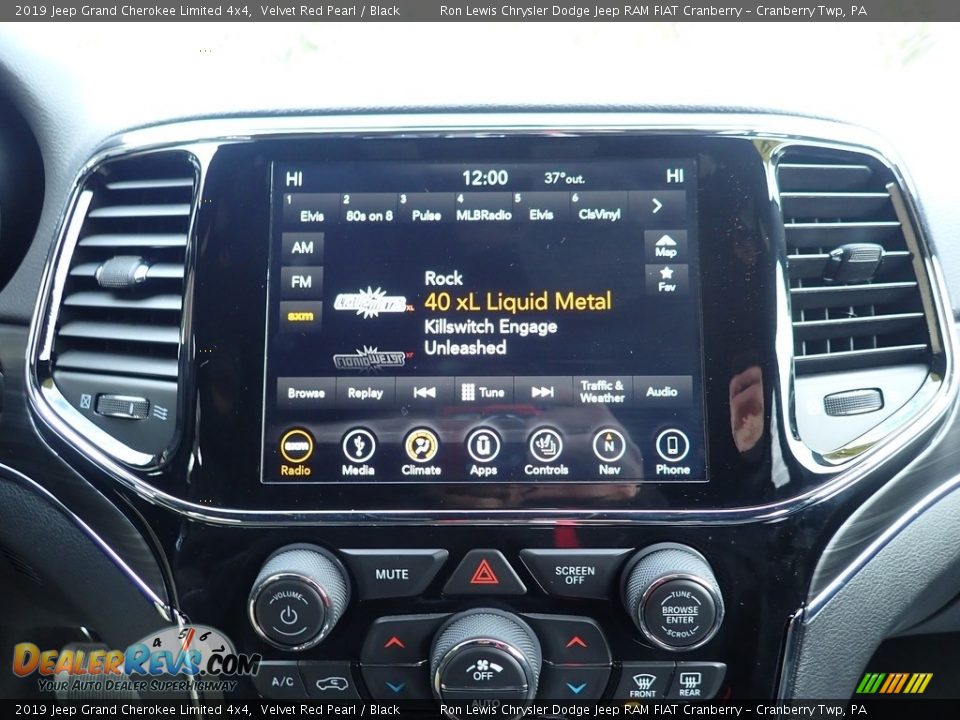 2019 Jeep Grand Cherokee Limited 4x4 Velvet Red Pearl / Black Photo #17