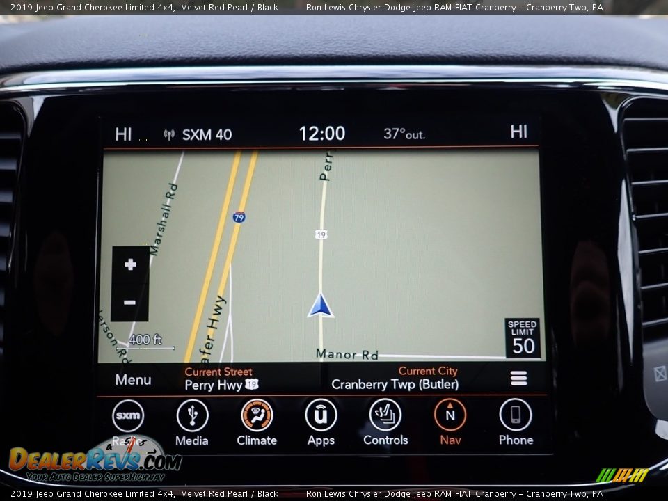 2019 Jeep Grand Cherokee Limited 4x4 Velvet Red Pearl / Black Photo #18