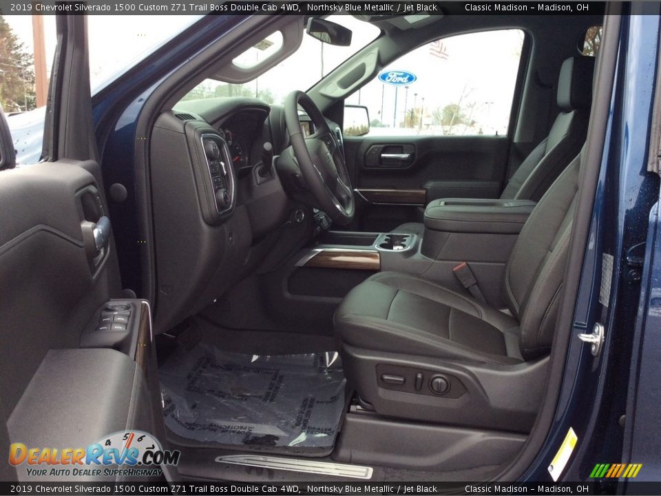 2019 Chevrolet Silverado 1500 Custom Z71 Trail Boss Double Cab 4WD Northsky Blue Metallic / Jet Black Photo #11