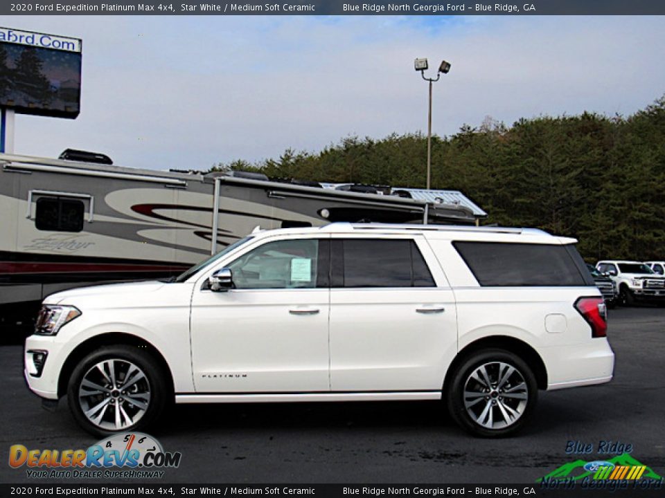2020 Ford Expedition Platinum Max 4x4 Star White / Medium Soft Ceramic Photo #2
