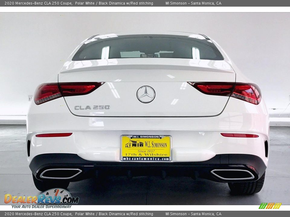 2020 Mercedes-Benz CLA 250 Coupe Polar White / Black Dinamica w/Red stitching Photo #3