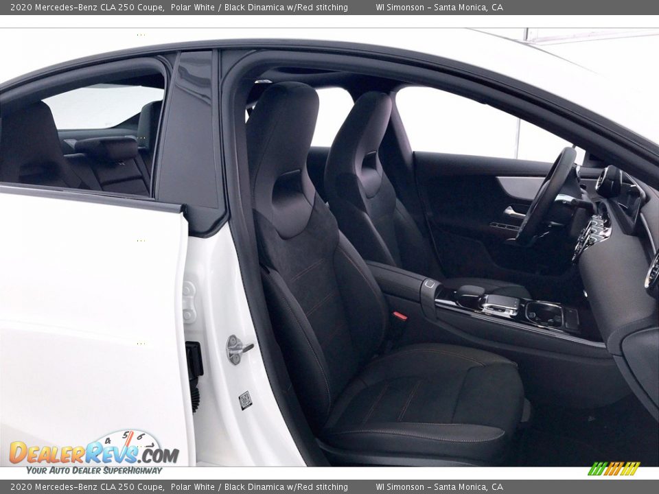 2020 Mercedes-Benz CLA 250 Coupe Polar White / Black Dinamica w/Red stitching Photo #5