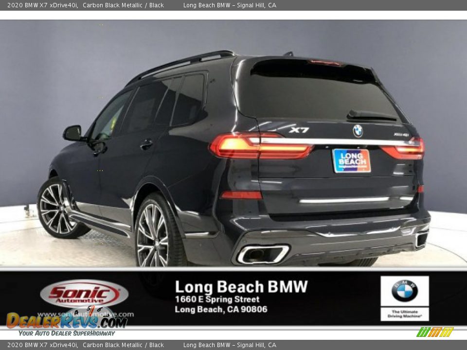 2020 BMW X7 xDrive40i Carbon Black Metallic / Black Photo #2