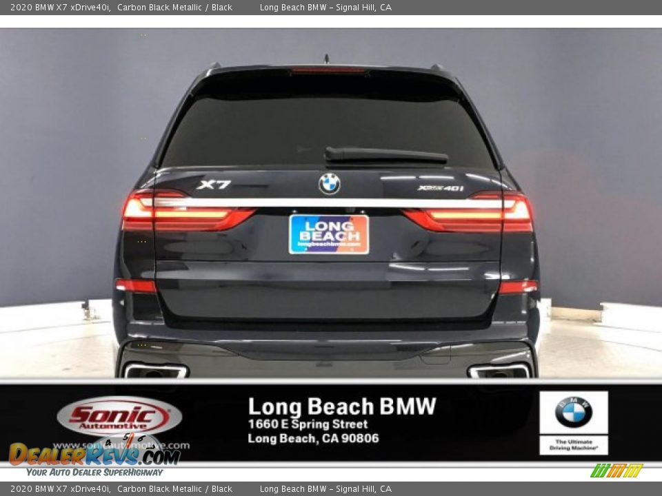 2020 BMW X7 xDrive40i Carbon Black Metallic / Black Photo #3