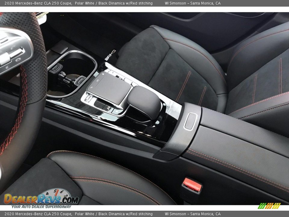 2020 Mercedes-Benz CLA 250 Coupe Polar White / Black Dinamica w/Red stitching Photo #7