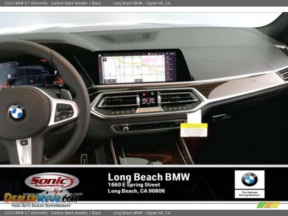 2020 BMW X7 xDrive40i Carbon Black Metallic / Black Photo #5