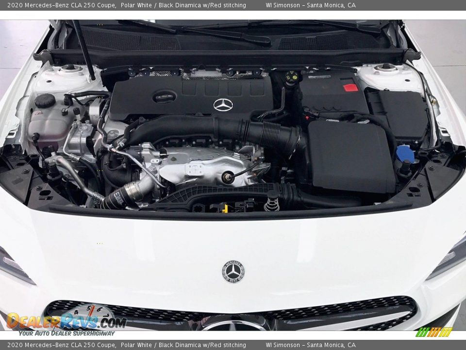 2020 Mercedes-Benz CLA 250 Coupe Polar White / Black Dinamica w/Red stitching Photo #8