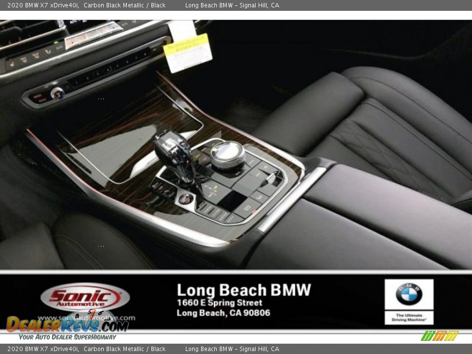 2020 BMW X7 xDrive40i Carbon Black Metallic / Black Photo #6