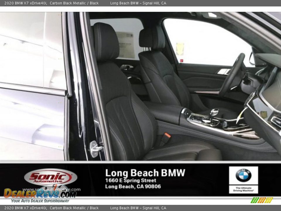 2020 BMW X7 xDrive40i Carbon Black Metallic / Black Photo #7