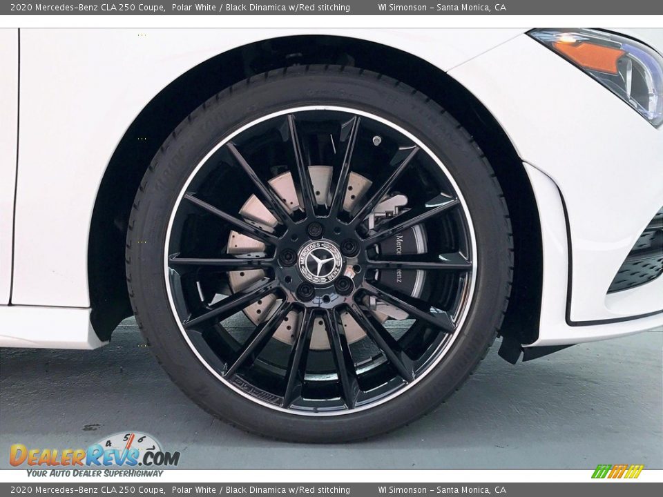 2020 Mercedes-Benz CLA 250 Coupe Polar White / Black Dinamica w/Red stitching Photo #9