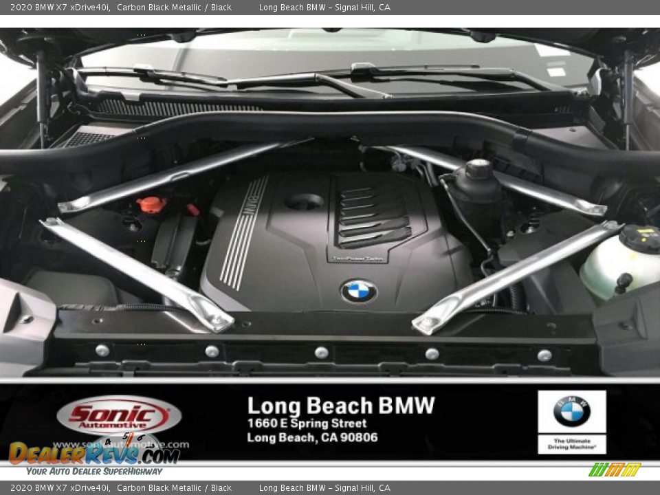 2020 BMW X7 xDrive40i Carbon Black Metallic / Black Photo #8