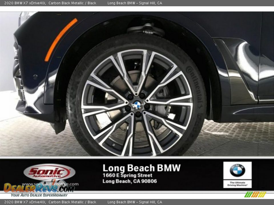 2020 BMW X7 xDrive40i Carbon Black Metallic / Black Photo #9