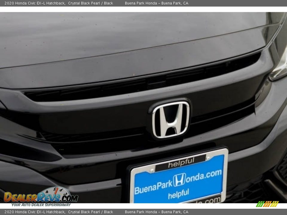 2020 Honda Civic EX-L Hatchback Crystal Black Pearl / Black Photo #4