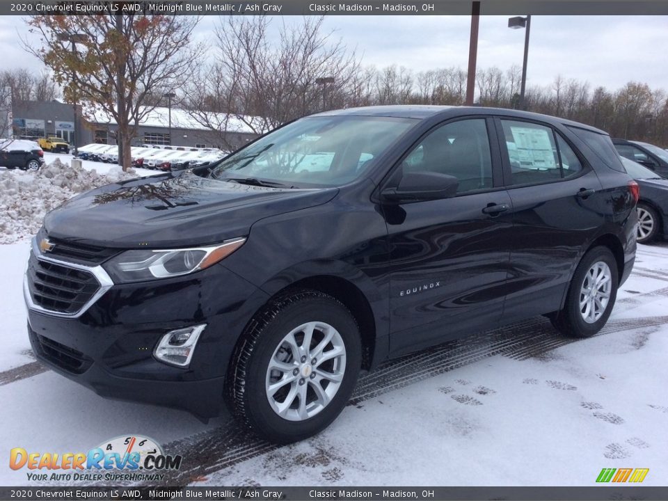 2020 Chevrolet Equinox LS AWD Midnight Blue Metallic / Ash Gray Photo #5