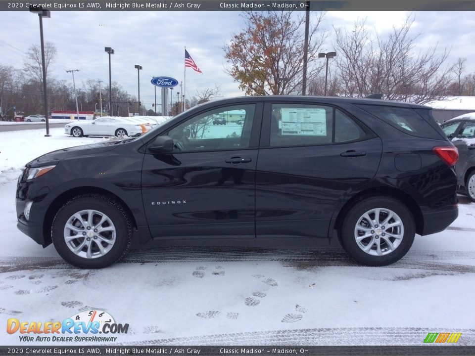 2020 Chevrolet Equinox LS AWD Midnight Blue Metallic / Ash Gray Photo #6