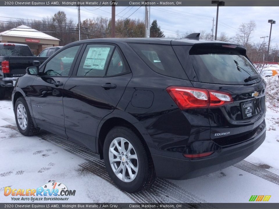 2020 Chevrolet Equinox LS AWD Midnight Blue Metallic / Ash Gray Photo #7