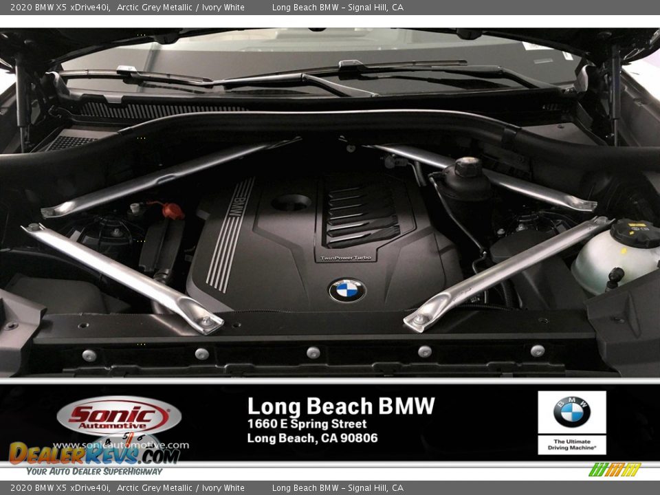 2020 BMW X5 xDrive40i Arctic Grey Metallic / Ivory White Photo #8