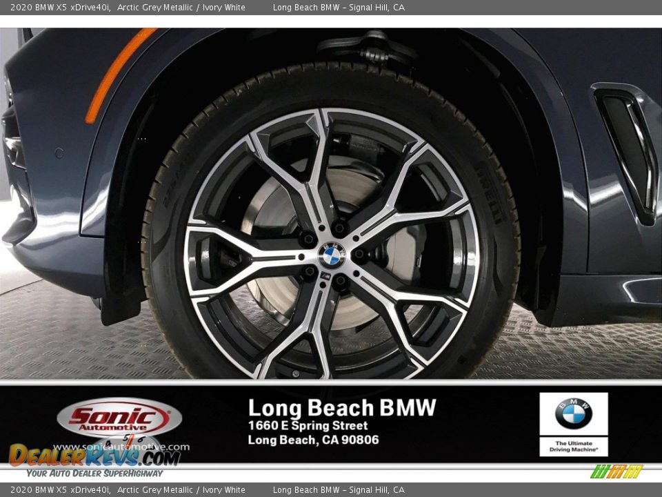2020 BMW X5 xDrive40i Arctic Grey Metallic / Ivory White Photo #9