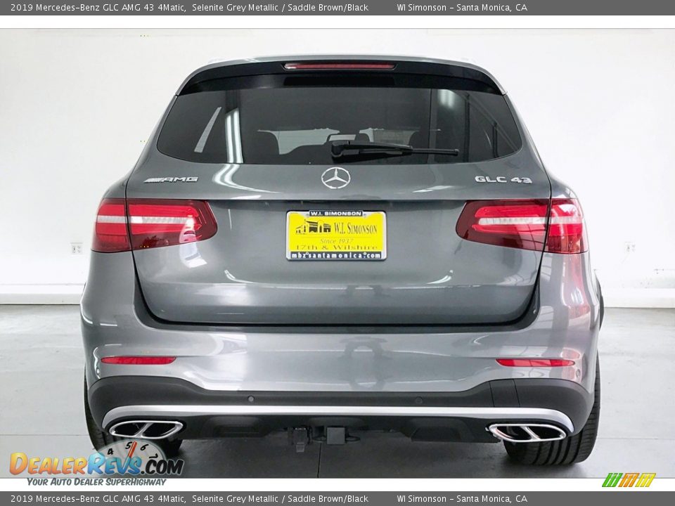 2019 Mercedes-Benz GLC AMG 43 4Matic Selenite Grey Metallic / Saddle Brown/Black Photo #3