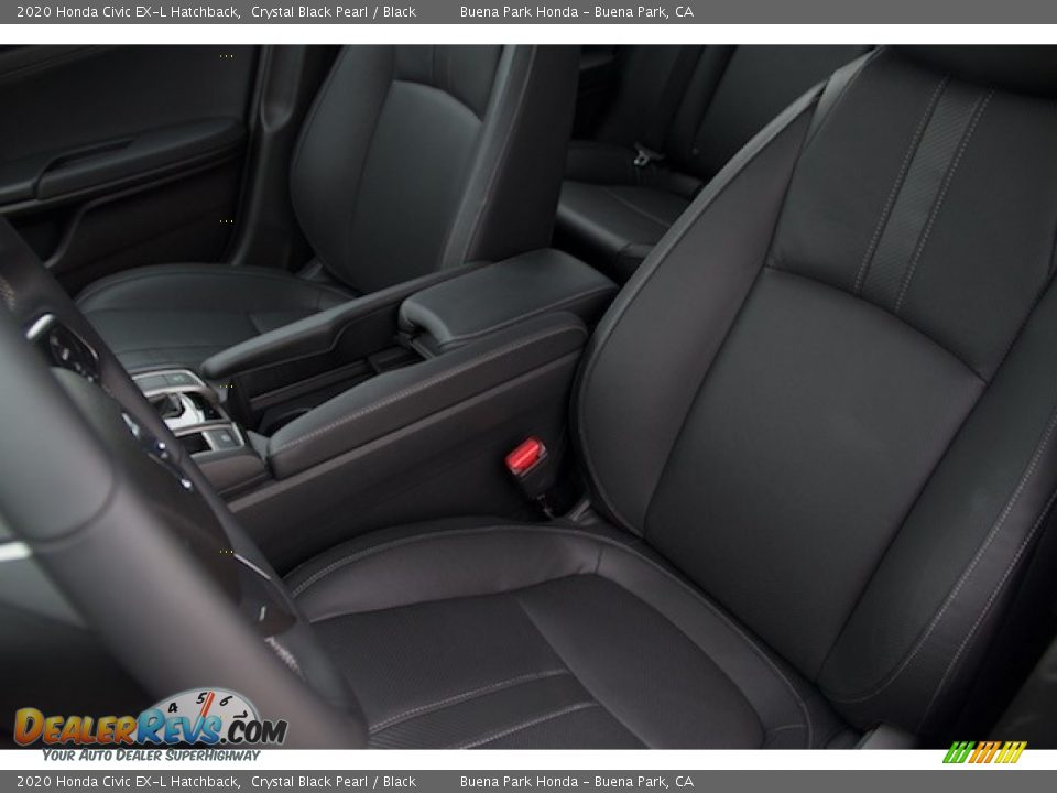 2020 Honda Civic EX-L Hatchback Crystal Black Pearl / Black Photo #20
