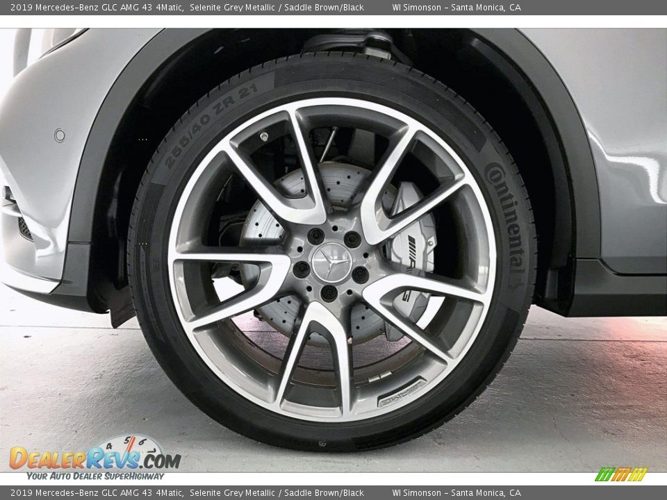 2019 Mercedes-Benz GLC AMG 43 4Matic Selenite Grey Metallic / Saddle Brown/Black Photo #8