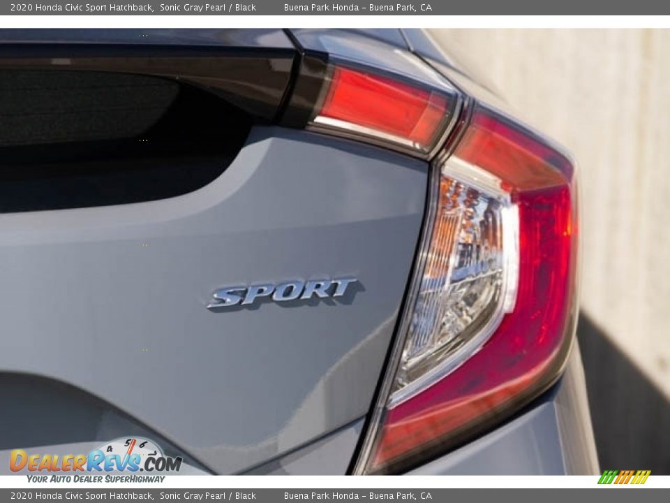 2020 Honda Civic Sport Hatchback Sonic Gray Pearl / Black Photo #8