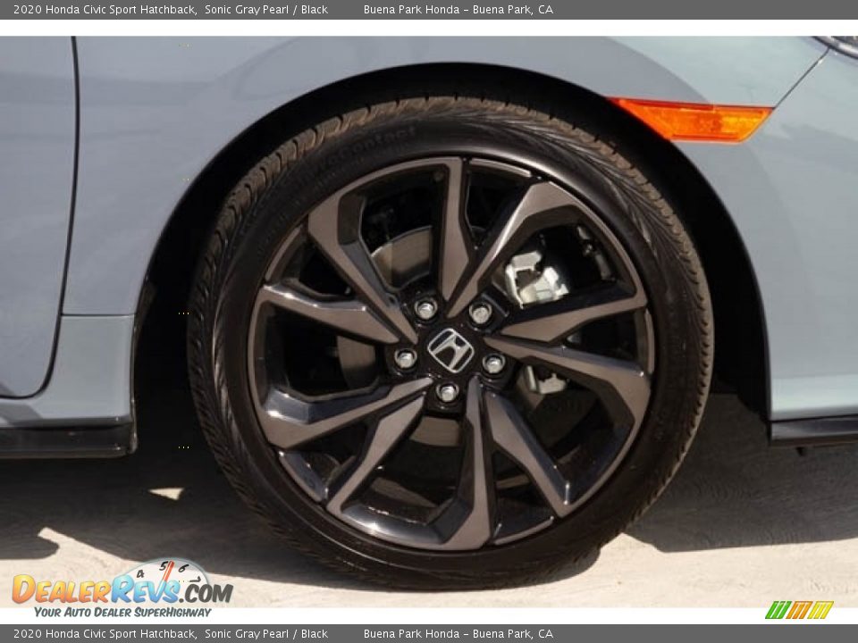 2020 Honda Civic Sport Hatchback Sonic Gray Pearl / Black Photo #12