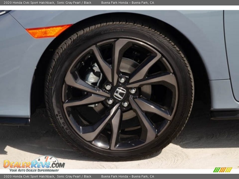 2020 Honda Civic Sport Hatchback Sonic Gray Pearl / Black Photo #13