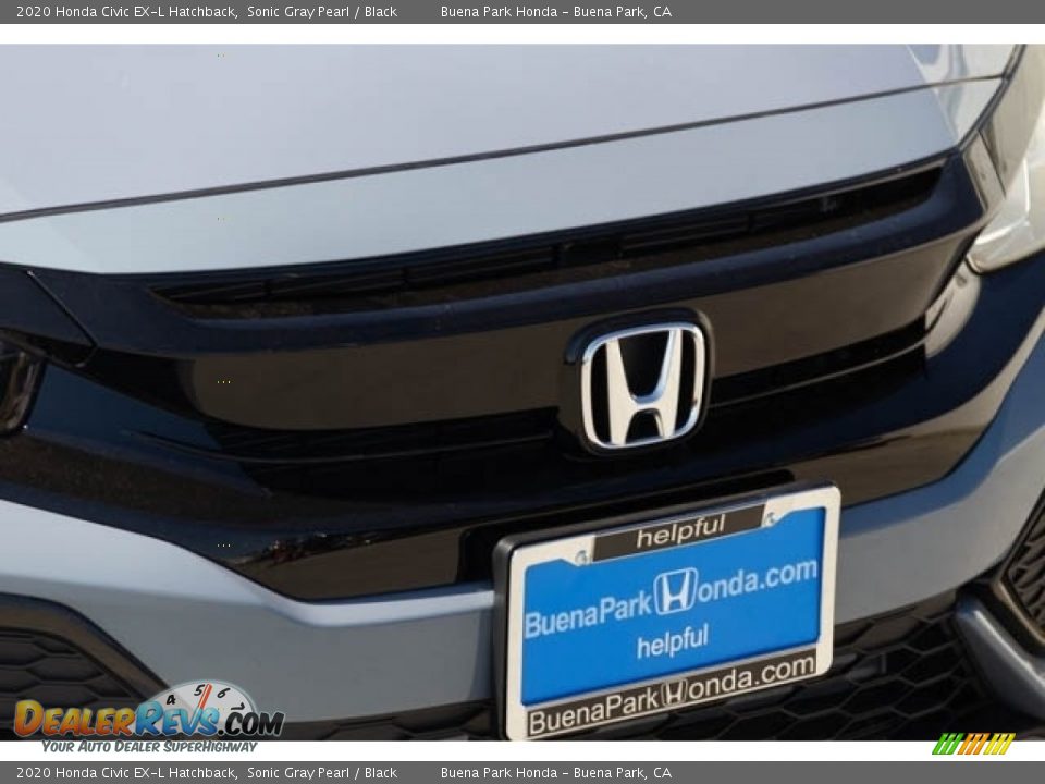 2020 Honda Civic EX-L Hatchback Sonic Gray Pearl / Black Photo #4