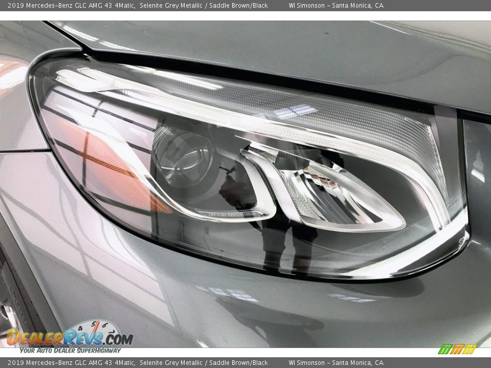 2019 Mercedes-Benz GLC AMG 43 4Matic Selenite Grey Metallic / Saddle Brown/Black Photo #32