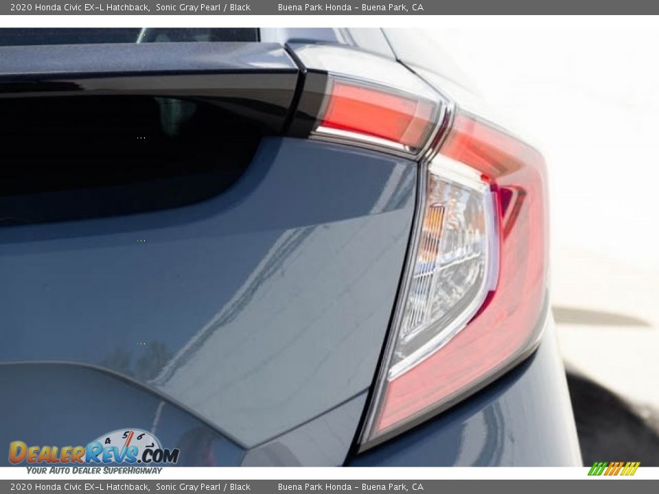 2020 Honda Civic EX-L Hatchback Sonic Gray Pearl / Black Photo #7