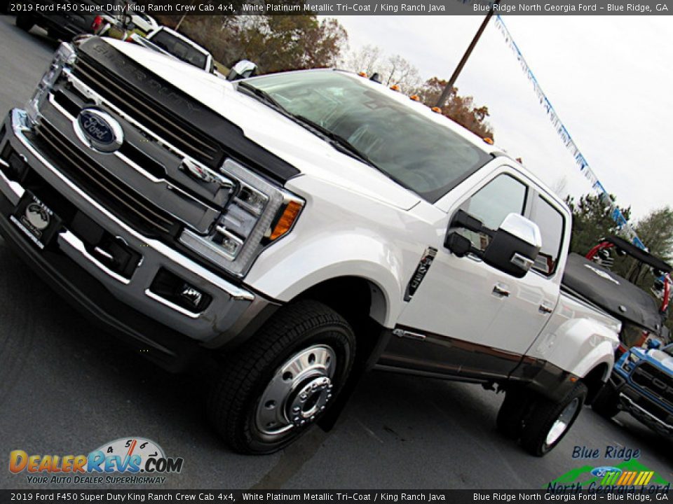 2019 Ford F450 Super Duty King Ranch Crew Cab 4x4 White Platinum