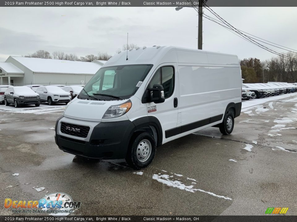 2019 Ram ProMaster 2500 High Roof Cargo Van Bright White / Black Photo #2