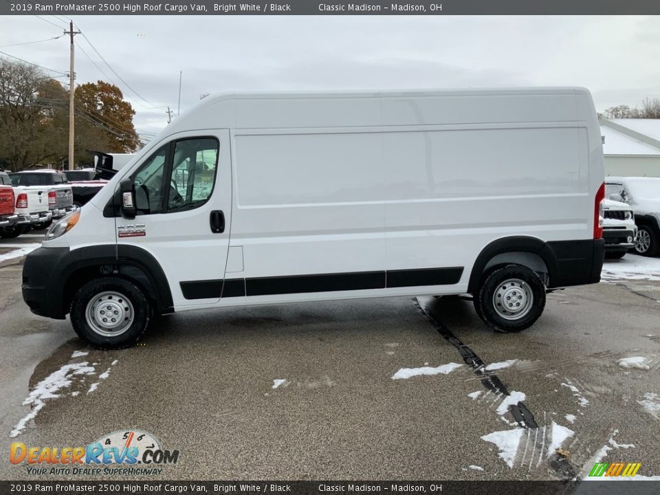 2019 Ram ProMaster 2500 High Roof Cargo Van Bright White / Black Photo #3