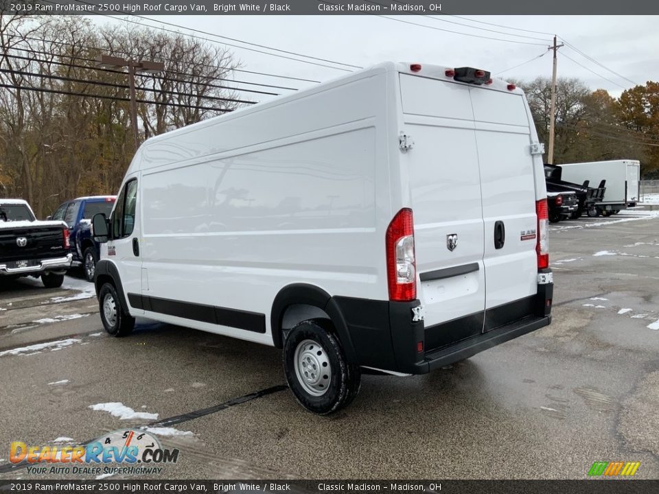 2019 Ram ProMaster 2500 High Roof Cargo Van Bright White / Black Photo #4